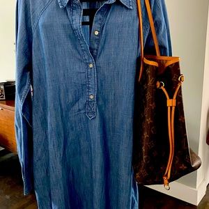 Denim shirt dress